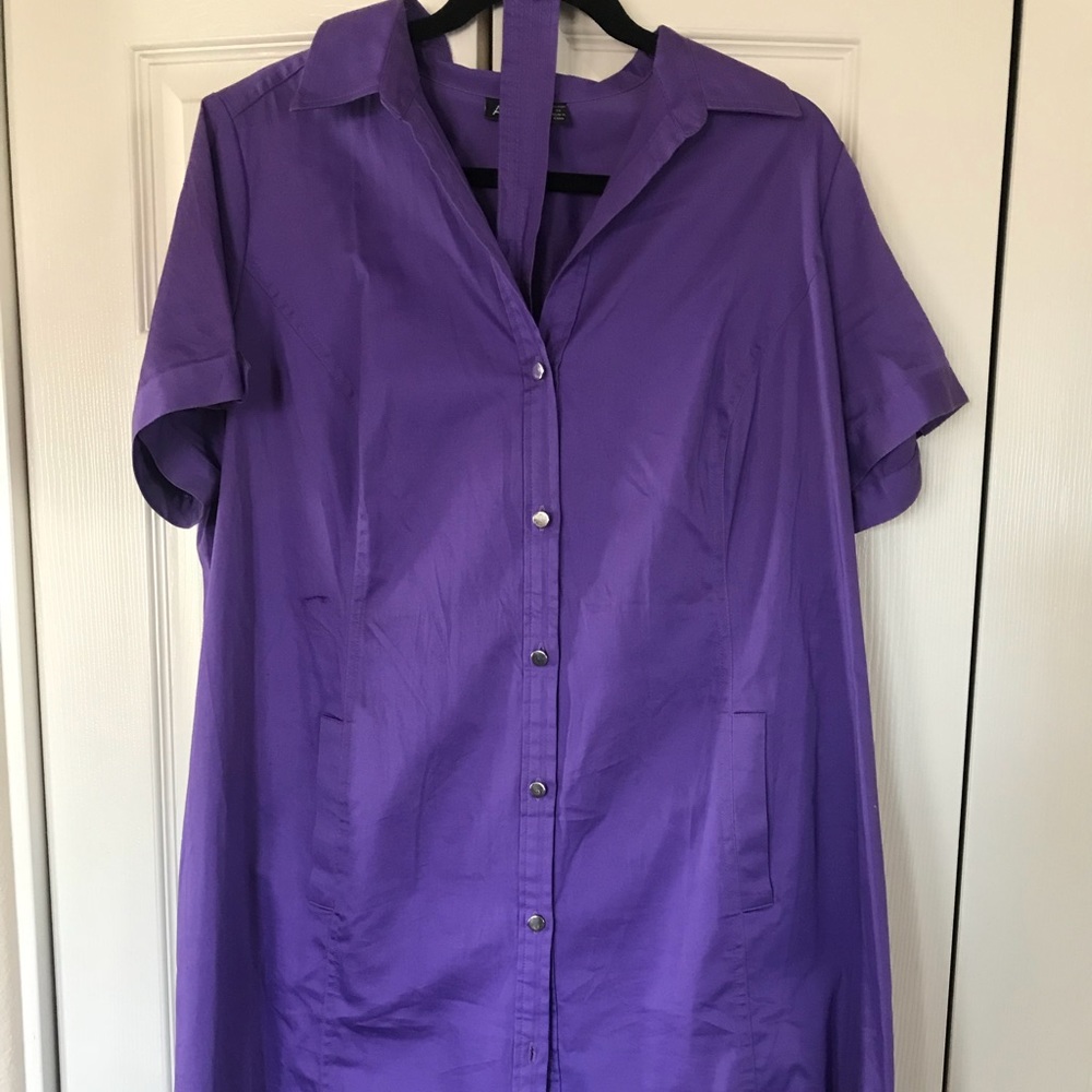 Purple Shirt-Dress - Size 1X